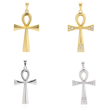 1PCS Ankh Egyptian Cross Diamante Charms Pendants for Necklace Marking Handmade Jewelry Finding 2024 - buy cheap