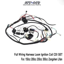 Full Wiring Harness Loom Ignition Coil CDI For 150cc 200cc 250cc 300cc Zongshen Lifan ATV Quad Buggy Electric Start AC Engine 2024 - buy cheap