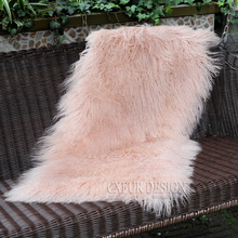 CX-D-24J Hot sale Home Rugs for Sofa & Floor Throw Real Mongolian Lamb Fur Carpet 2024 - buy cheap