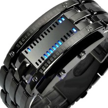 Relógio digital masculino fashion, relógio eletrônico esportivo duplo masculino de luxo com led 2024 - compre barato