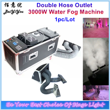 1x New Design Double Hose Outlet Water Smoke Machine DMX Remote Control Stage Effect 3000W Water Low Fog Machine 2024 - buy cheap