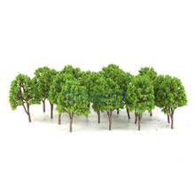 20pcs Plastic Model Trees N Scale Train Layout Wargame Scenery Diorama 7.5cm 2024 - buy cheap