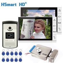 9 inch Color Monitor Video Door Phone Video Intercom Doorbell System 1 RFID HD Camera Waterproof 2 Monitor + Electric Lock 2024 - buy cheap