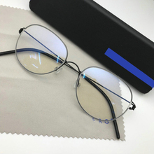 Lightweight Hand-made Screwless Glasses Frame Men Optical spectacle women Retro Oval Prescription Eyeglasses Oculos de Grau 2024 - buy cheap