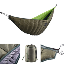 Rede de comprimento total com manta para dormir ao ar livre, roupa de baixo para acampamento, quintal 2024 - compre barato
