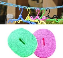 Outdoor Windproof Clothesline Travel Retractable Rope Washing Line, Outdoor Camping Drying Clothes Hanger Rack Line 5M/3M Long 2024 - buy cheap