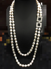 Collar largo de perlas de agua dulce para mujer, joyería de moda de doble capa, Perla Barroca múltiple de 70CM, envío gratis 2024 - compra barato