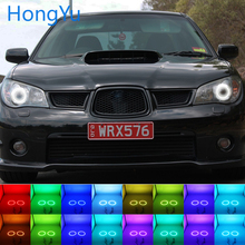 Latest Headlight Multi-color RGB LED Angel Eyes Halo Ring Eye DRL RF Remote Control for Subaru Impreza 2006 2007 Accessories 2024 - buy cheap