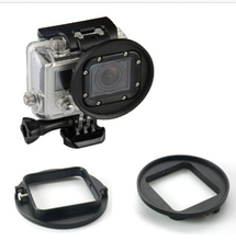 58mm UV Lens Filter Adapter Ring for GoPro Hero 3+ HD Camera - BLACK metal 2024 - buy cheap