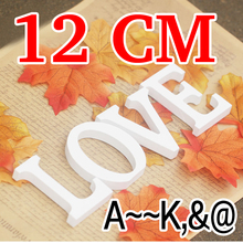 Letras de madera artificiales para decoración del hogar, letras blancas para tallar, ideal para regalo de boda, 12cm 2024 - compra barato
