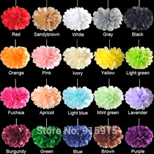 5 pçs/lote 6 Polegada (15cm) papel de tecido pom poms papel flor bolas artesanato festa de casamento natal decoração lote cor 2024 - compre barato