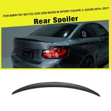 Car Styling Carbon Fiber Spoiler Rear Trunk Lip Wing for BMW 2 Series F87 M2 F22 220i 228i M235i Coupe 2014 - 2017 2024 - buy cheap