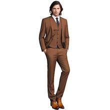 2019 Men Slim Fit Suits 3 Pieces Set Formal Business Tuxedo Men Wedding Party Blazer Suits Fashion Custom Terno Jacket Pant Vest 2024 - buy cheap