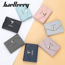 Baellerry Fashion Leather Wallet Women Female Short Card Holder Coin Purse Girl Small Mini Wallet Envelope Ladies Clutch Bag 2024 - buy cheap