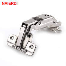 4PCS NAIERDI 175 Degree Hydraulic Buffer Hinge Rustless Iron Soft Close Cabinet Cupboard Door Hinges For Furniture Hardware 2024 - buy cheap