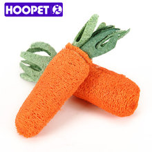 HOOPET Esponja vegetal Zanahoria En Forma de Juguete Del Animal Doméstico Del Gato Del Perro Masticar Juguete 2024 - compra barato