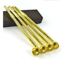 Retractable Stretch Smoking Brass Smoking Pipe Copper Rod Straight Type Tobacco Pipe Filter Cigarette holder 2024 - buy cheap