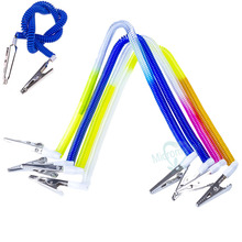 2 pçs bobina de plástico dental paciente bib clipes cadeias dental materiais guardanapo titular azul ferramentas dentista 2024 - compre barato
