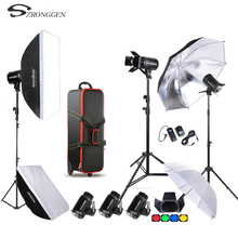 2018 Godox E300-D Photo Studio Speedlite Lighting Kit with 300W Studio Flash Strobe Light Stand Softbox Barn Door Trigger 2024 - buy cheap