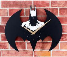 4 Colors Cartoon Batman Clock Super Mute Wall Clock Creative Fashion Batman Decoration Quartz Wall Clocks 2024 - buy cheap