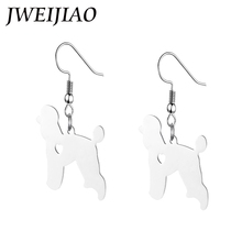 JWEIJIAO Germany Poodle Dangle Earrings  Color No Fade Stainless Steel Drop Earrings Love Animal Party Jewelry SKU06 2024 - buy cheap