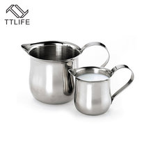 TTLIFE Stainless Steel Coffee Milk Cup Frothing Pitcher 2/3/5/7 Oz Barista Craft Milk Frothers Latte Art Pull Flower Cup 2024 - buy cheap