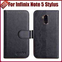 Hot Sale! Infinix Note 5 Stylus Case New Arrival 6 Colors High Quality Flip Leather Protective Cover Phone Bag 2024 - buy cheap