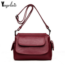 2019 New Fashion Zipper 6 Colors Women Messenger PU Leather Bags Famous Brands Ladies High Quality Single Small Shoulder Bag 2024 - buy cheap