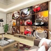 beibehang Wallpaper, this large-scale high-end exquisite coffee shop, sofa, TV background wall decoration painting Wallpaper 2024 - buy cheap