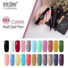 Arte Clavo Nail Gel Pen 60 Color Charm Brushing Gel Lacquer Nail Art Design Gel Nail Polish Soak Off Long Lasting LED UV Varnish 2024 - buy cheap