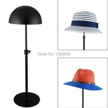 Soporte de Metal negro para exhibición de sombreros, estante de exhibición de alta calidad, ajustable, J-04, 6 uds., envío gratis 2024 - compra barato