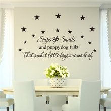 Pegatinas de pared con estrellas para niños pequeños, letras para sala de estar, decoración de arte de la pared, bricolaje, extraíbles 2024 - compra barato