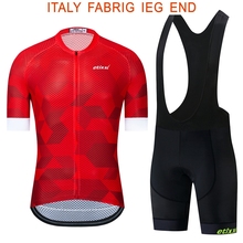 Одежда для велоспорта 2021, велосипедная Джерси, быстросохнущая Мужская одежда для велоспорта, летняя одежда etixxl, командные веломайки, комплект велосипедных шорт из геля 2024 - купить недорого