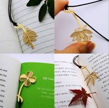 4pcs/lot NEW 18K Golden Plant series cute stationery metal bookmarks for book holder gift school supplies 2024 - buy cheap