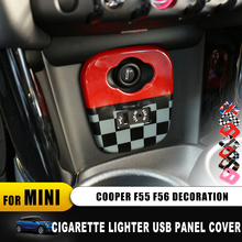 Union Jack AUX Cigarette Lighter USB Dashboard Panel Cover Case Shell Sticker For mini cooper F55 F56 Car-styling Accessories 2024 - buy cheap