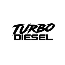 Fashion Car Stickers and Decals TURBO DIESEL Car Sticker Decal Funny Boosted Vinyl Black/White/Laser Window Sticker 12.9CM*5CM 2024 - buy cheap