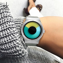 Shengke Stainless Steel Watches Women Brand Luxury Quartz Watch Relogio Feminino 2021 SK Creative Ladies Wrist Watch Best Gifts 2024 - buy cheap