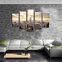 5 Piece New York Empire State Building Modern Decorative Canvas Painting Wall Art Picture Home Decoration Living Room Wall Decor 2024 - buy cheap