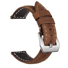 22mm watchstrap for Samsung Gear S3 galaxy watch 46mm luxury Genuine Leather watch strap for Amazfit Stratos 2 2S bracelet bands 2024 - buy cheap