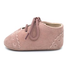 Baby Shoes Non-Slip Newborn Infant T-tied First Walkers Brand Vintage Rubber Bottom Girls Toddler Lace-UP Soft Sole Shoes 2024 - buy cheap