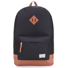 Black-Brown Herschel Heritage Style Backpack Casual Canvas School Daily Bag For Teenage Boys & Girls Laptop Backpack Wholesale 2024 - buy cheap