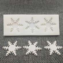 Luyou-decoración navideña de copos de nieve, encaje de chocolate para fiesta, herramientas para hornear fondant, pastel, herramientas molde de silicona FM1726 2024 - compra barato