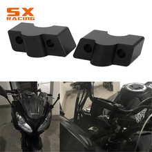 Motorcycle Black Handlebar Riser Up Backs Moves Bracket Kit Clamp For KAWASAKI ER6N ER6F 2012-2016 Z650 2017 2024 - buy cheap