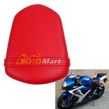 Vermelho da motocicleta traseira pillion almofada do assento passageiro para suzuki gsxr600 gsxr750 2006 2007 GSX-R600 GSX-R750 06 07 k6 k7 2024 - compre barato