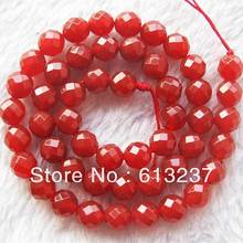 Natural Stone carnelian Red Onyx agat 4mm 6mm 8mm 10mm 12mm Faceted Round Loose Beads Women Jewelry Findings 15inch MY5026 2024 - buy cheap