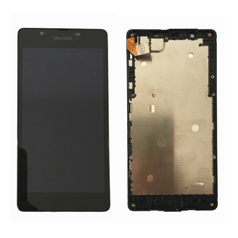 ЖК-дисплей и дигитайзер сенсорного экрана в сборе для Microsoft Nokia Lumia 540, с рамкой, бесплатная доставка 2022 - купить недорого
