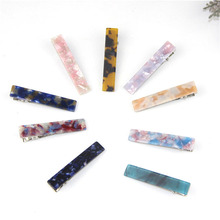 Fashion simple wild Acetic Acid Stone Hairpin Colorful Barrettes Hair Clips Women Hairclip Girls Heaswear Hair Accessories 2024 - buy cheap