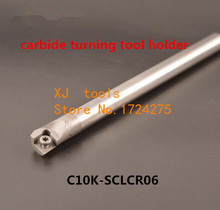 1 шт. C10K-SCLCR06, карбидный токарный держатель инструмента диаметром 10 мм с вольфрамовой вставкой CCMT060204 2024 - купить недорого