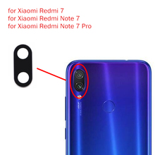 3 шт. для задней камеры Xiaomi Redmi Note 7, стеклянный объектив, основная задняя камера, объектив с клеем Redmi Note7 Pro, запасные части для ремонта 2024 - купить недорого