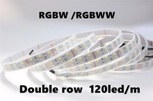 5M Double Row IP20/IP67 waterproof 5050 SMD RGBW(RGB+white) RGBWW(RGB+Warm White) Flexible LED Strips DC12V 5M 120led/M 600LEDs 2024 - buy cheap